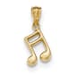 Gold Classics&#40;tm&#41; 14kt. Polished Music Note Pendant - image 1