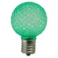 Northlight 25pk Faceted LED G40 Green Christmas Replacement Bulbs - image 1