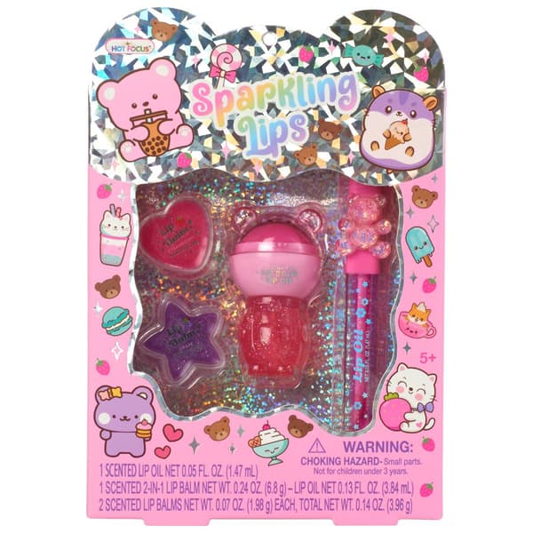 Girls Hot Focus(R) Critters Sparkling Lips Set - image 