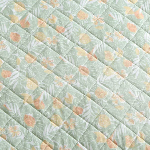 Tommy Bahama Pineapple Bloom Cotton Reversible Quilt Set
