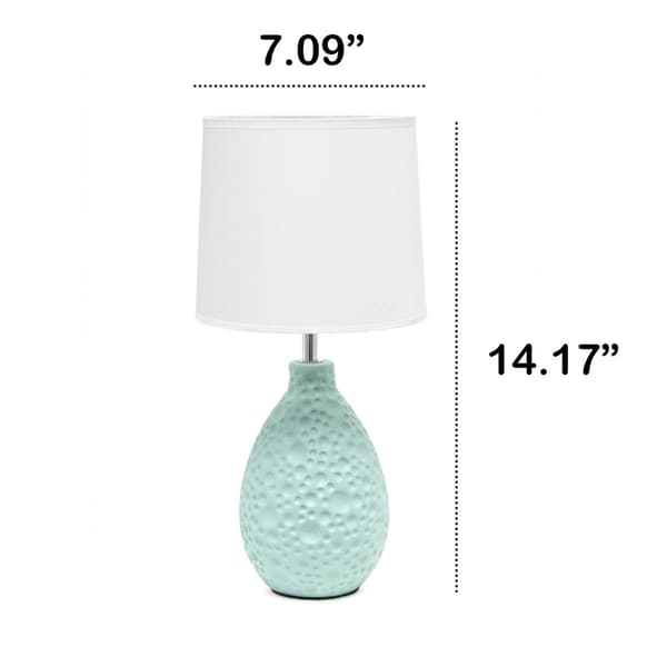 Creekwood Home Essentix 14in. Teardrop Shaped Table Lamp