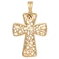 Wearable Art Silver-Tone Cross Enhancer Pendant - image 1