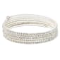 Anne Klein Silver-Tone & Crystal Coil Bracelet - image 1