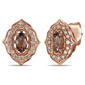 Le Vian(R) Rose Gold Smoky Quartz Diamond Earrings - image 1