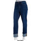 Womens Bleu Denim 4.5in. Roll Cuff Denim Jeans - image 3