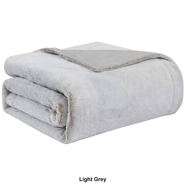 Dream Theory Rabbit Fur to Mink Throw