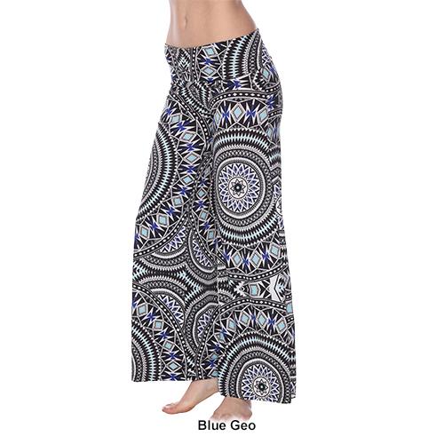 Womens White Mark Geometric Print Palazzo Pants