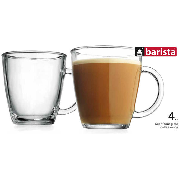 Home Essentials Barista Coffee Mugs - Set of 4 - image 
