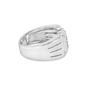 Mens Haus of Brilliance Diamond Miracle-Set Ridged Band Ring - image 2