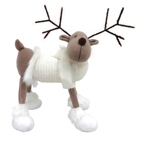 Santa's Workshop 9in. Standing Reindeer with a White Sweater - image 