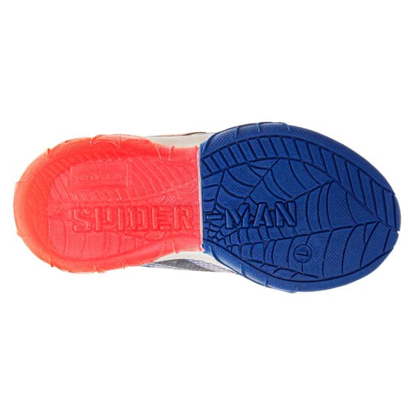 Little Boys Marvel Spider-Man Light Up Blue Athletic Sneakers