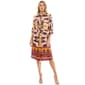 Womens Figueroa & Flower Long Sleeve Border Print Shirtdress - image 1