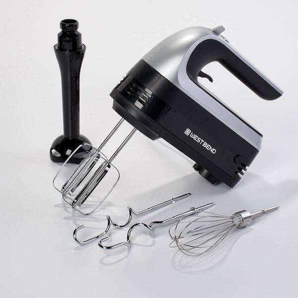 West Bend 6 Speed Hand Mixer-Immersion Blender - image 
