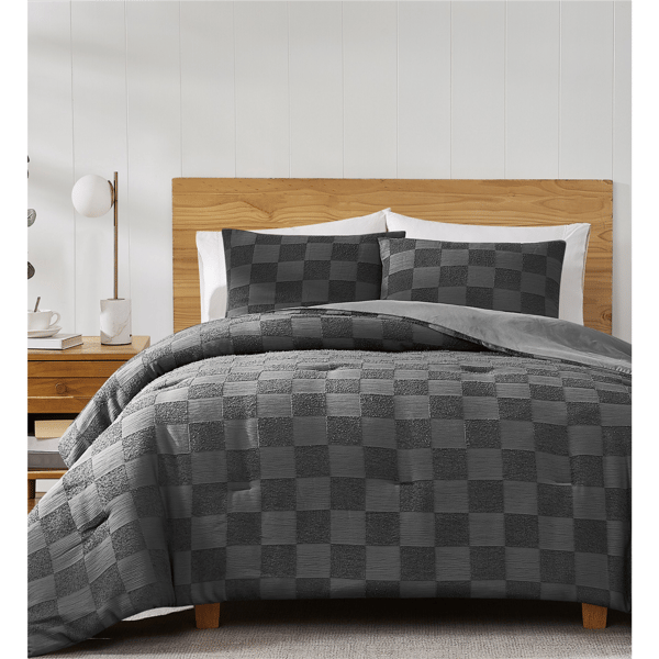 Truly Soft Textured Checkered 3pc. Duvet Set - image 