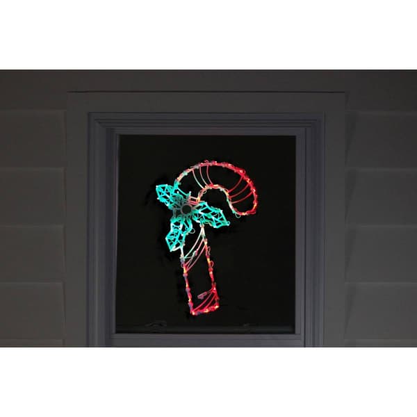 Northlight Seasonal 18in. LED Candy Cane Window Silhouette