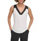 Womens DKNY Sleeveless Color Block Blouse - image 1