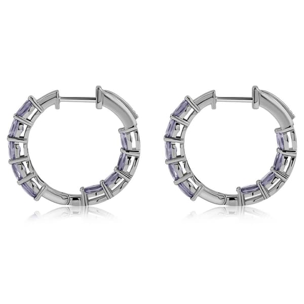 Gemstone Classics™ Lab-Grown Alexandrite Inside Out Hoop Earrings
