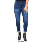 Womens Royalty No Muffin Top 2 Button Roll Cuff Skinny Jeans - image 4