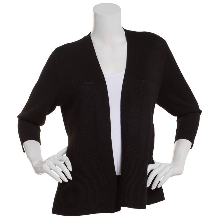 Womens Chloe & Jasmine 23in. Mix Stripe Peplum Shortigan