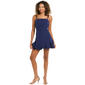 Juniors Dear Moon Laguna Scuba Double Tier Tie Back Dress - image 2