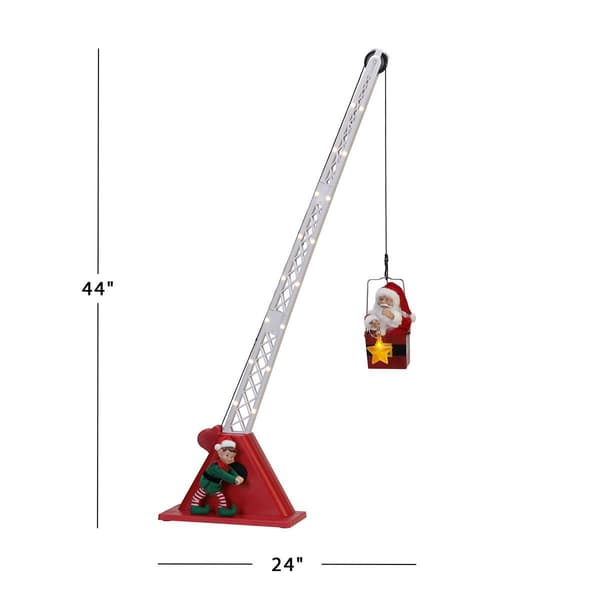 Mr. Christmas 44in Santa's Christmas Crane