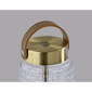 Adesso Samara Cordless LED Tall Table Lantern with Glass Shade - image 3
