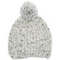 Womens Cuddl Duds Chenille Speckled Rib Beanie w/Pom - image 1