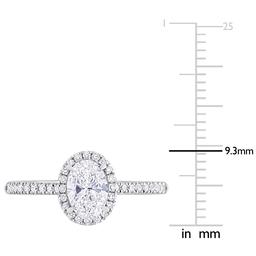 Diamond Classics™ 1ctw. Diamond 14kt. White Gold Oval Ring