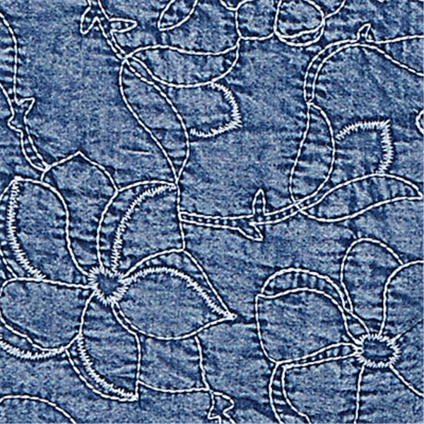 Petite Ruby Rd. Game of Luxe Quilted Floral Denim Jacket