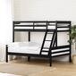 South Shore Fakto Matte Black Twin on Full Wood Bunk Bed - image 2