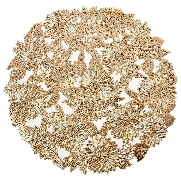 Sweet Sunflower Vinyl Placemats - Set of 4 - image 