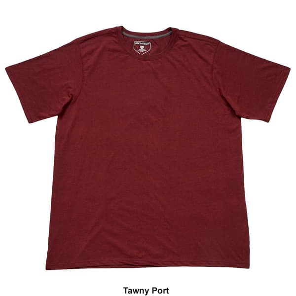 Mens Big & Tall Architect&#174; Short Sleeve Ribbed Crew Neck Tee