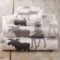 Freshfolds Cotton Moose Winter 4pc. Flannel Sheet Set - image 3