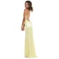 Juniors Emerald Sundae Satin Lace-Up Ruch Empire Waist Dress - image 5