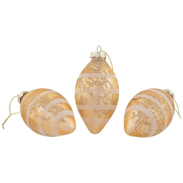 Northlight Seasonal 9ct. Glittered Retro Christmas Ornaments