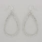 Rosa Rhinestones Large Open Teardrop Earrings - image 1