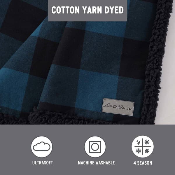 Eddie Bauer Cabin Plaid Cotton Throw