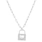 Forever New Sterling Silver CZ Heart Locket Pendant - image 1