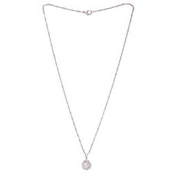 Gianni Argento Cubic Zirconia & Millenial Ball Pendant Necklace