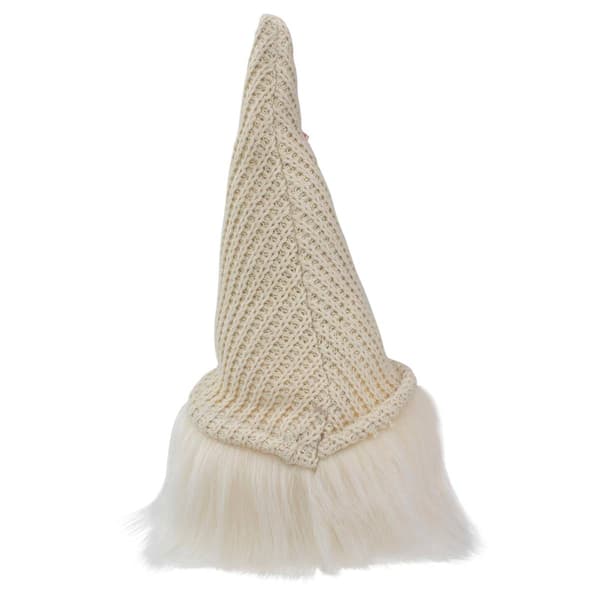 Northlight Seasonal Lighted Knitted Hat Sitting Gnome Figurine