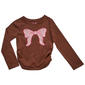 Girls (4-6x) Freestyle Revolution Glitter Bow Side Cinch Top - image 2