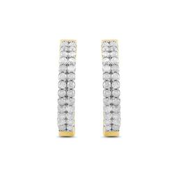 Nova Star™ Yellow Gold Over Silver Lab Grown Diamond  Earrings