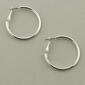 Freedom Nickel Free Clutchless Hoop Earrings - image 1