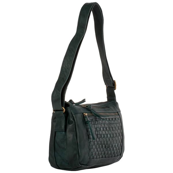 Great American Leatherworks Top Zip Organizer Crossbody