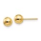 Gold Classics&#40;tm&#41; 14kt. Gold 5mm Ball Stud Earrings - image 1