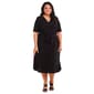 Plus Size MSK Elbow Sleeve Surplus Midi Dress - image 1