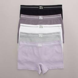 Womens Roxy 5Pk Ribbed Boyshort Panties - RX4075-5PKC