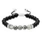 Mens Gentlemen's Classics(tm) Black Onyx Bead Bolo Bracelet - image 1