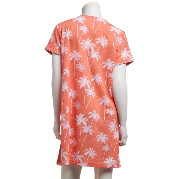 Womens Jasmine Rose Short Sleeve Palm Beach Zip Robe