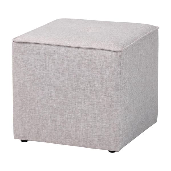 Baxton Studio Corinne Upholstered Ottoman - image 